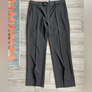 Theory| Wool Laine Pinstripe Trousers•••